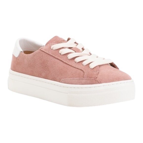 SOLUDOS Suede The Ibiza Platform Sneakers size various Color:Dusty Rose